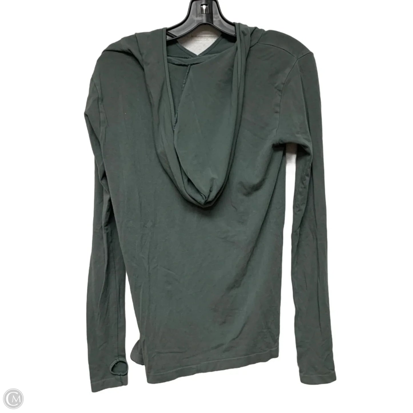 Athletic Top Long Sleeve Hoodie By Free People In Green, Size: M