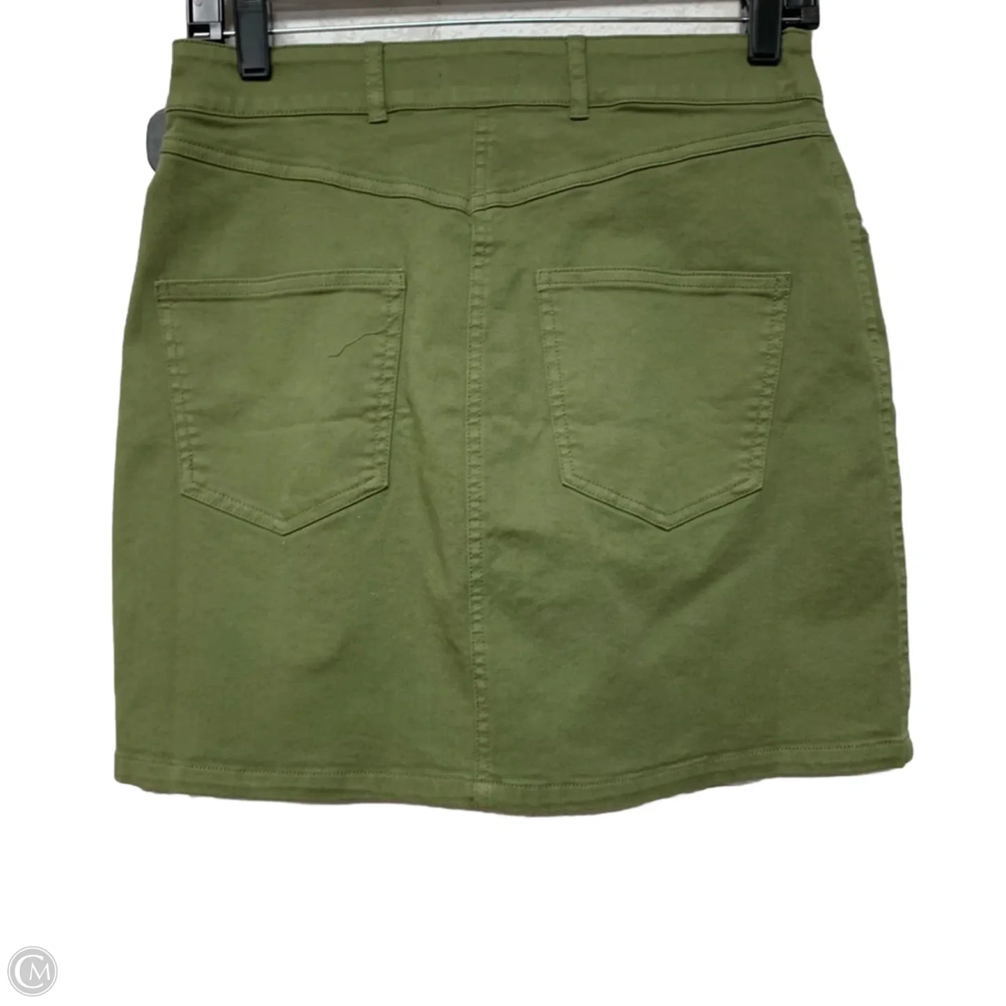 Skirt Mini & Short By Pilcro In Green Denim, Size: S