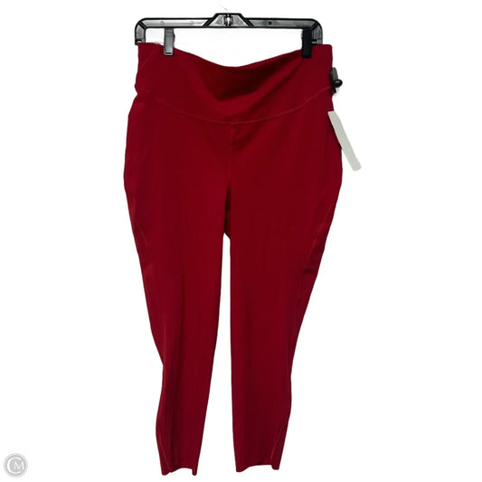 Athletic Leggings Capris By Lululemon In Red, Size: L
