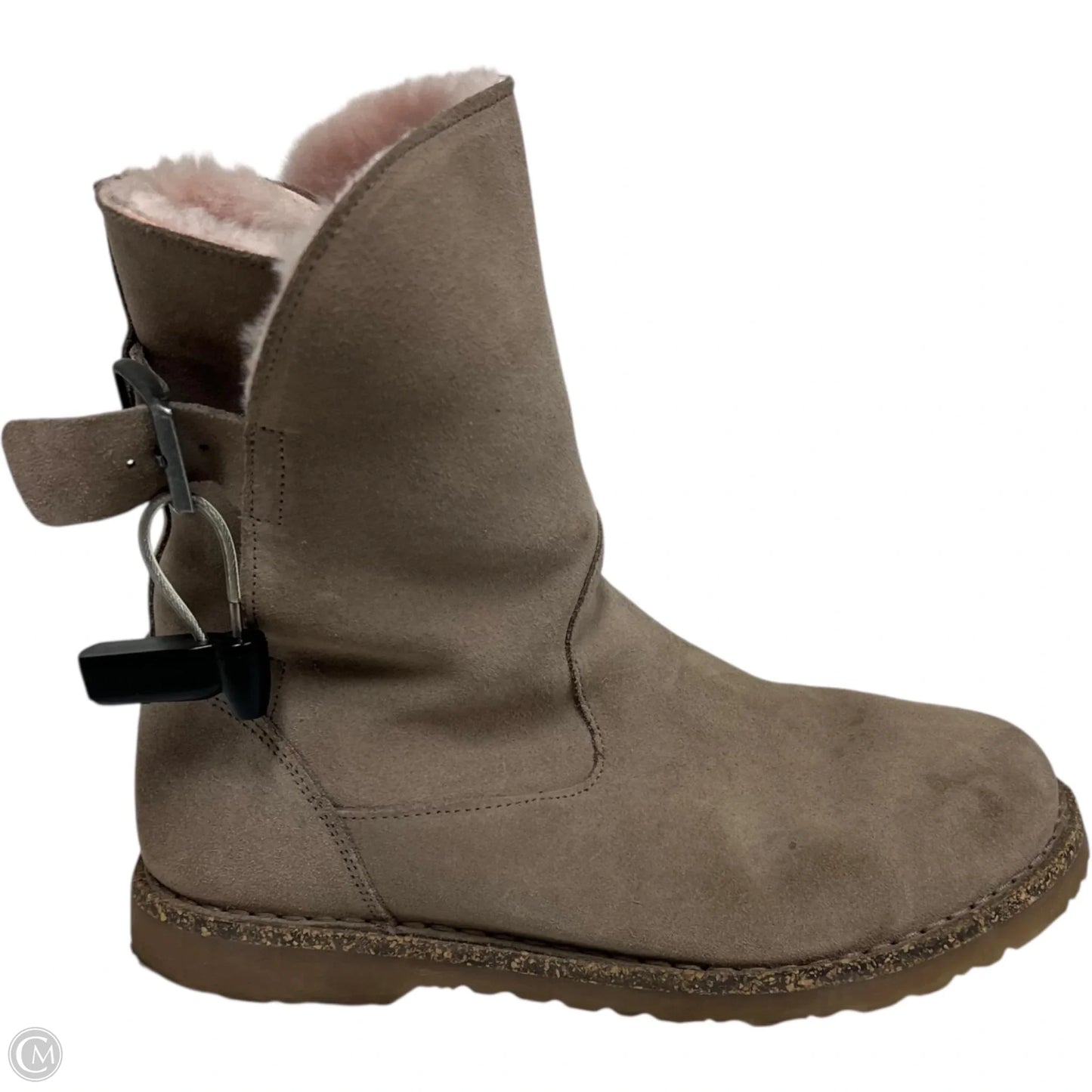 Boots Mid-calf Flats By Birkenstock In Beige, Size: 8