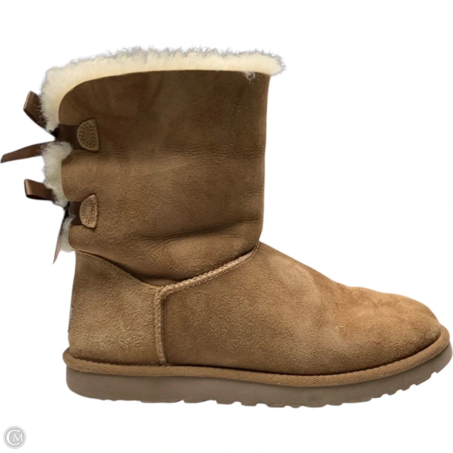 Boots Designer By Ugg In Brown, Size: 9