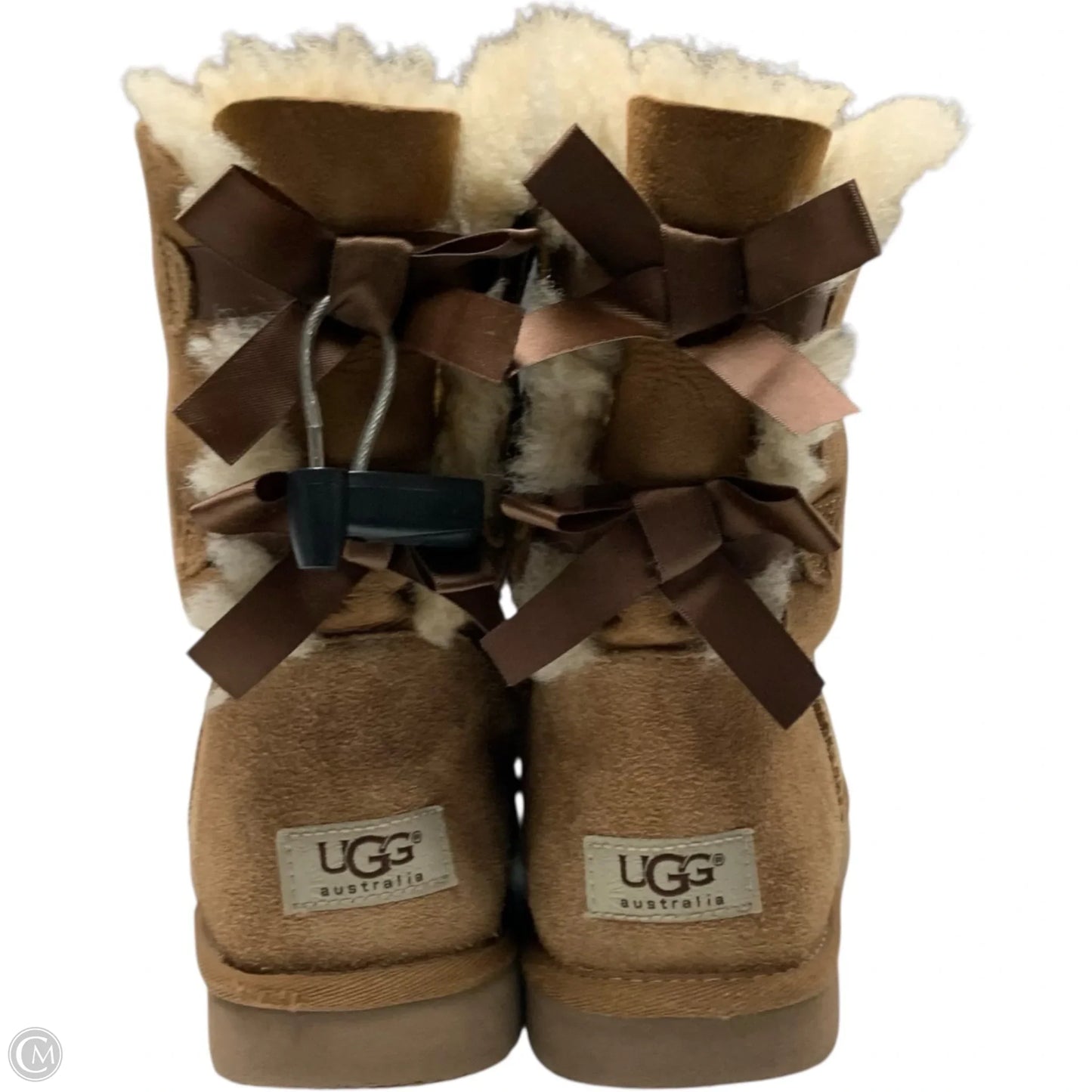 Boots Designer By Ugg In Brown, Size: 9
