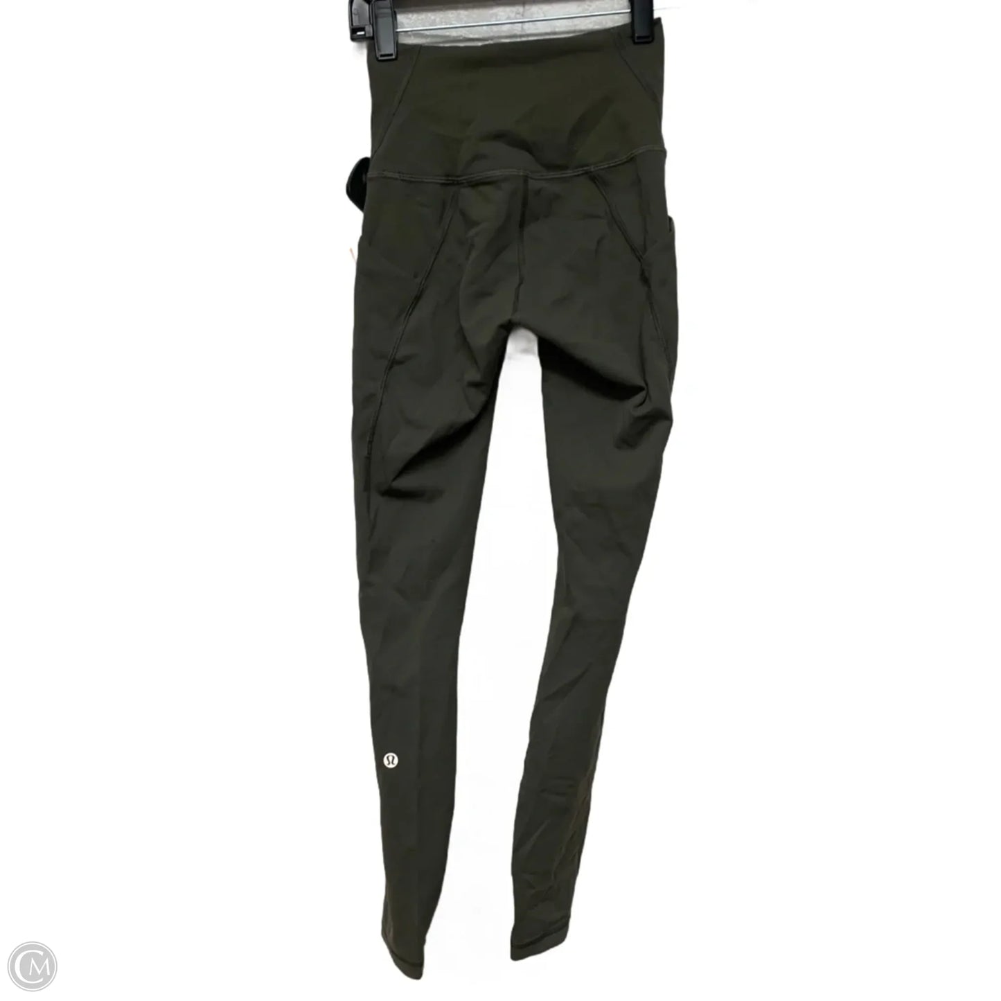 Athletic Leggings By Lululemon In Green, Size: Xs