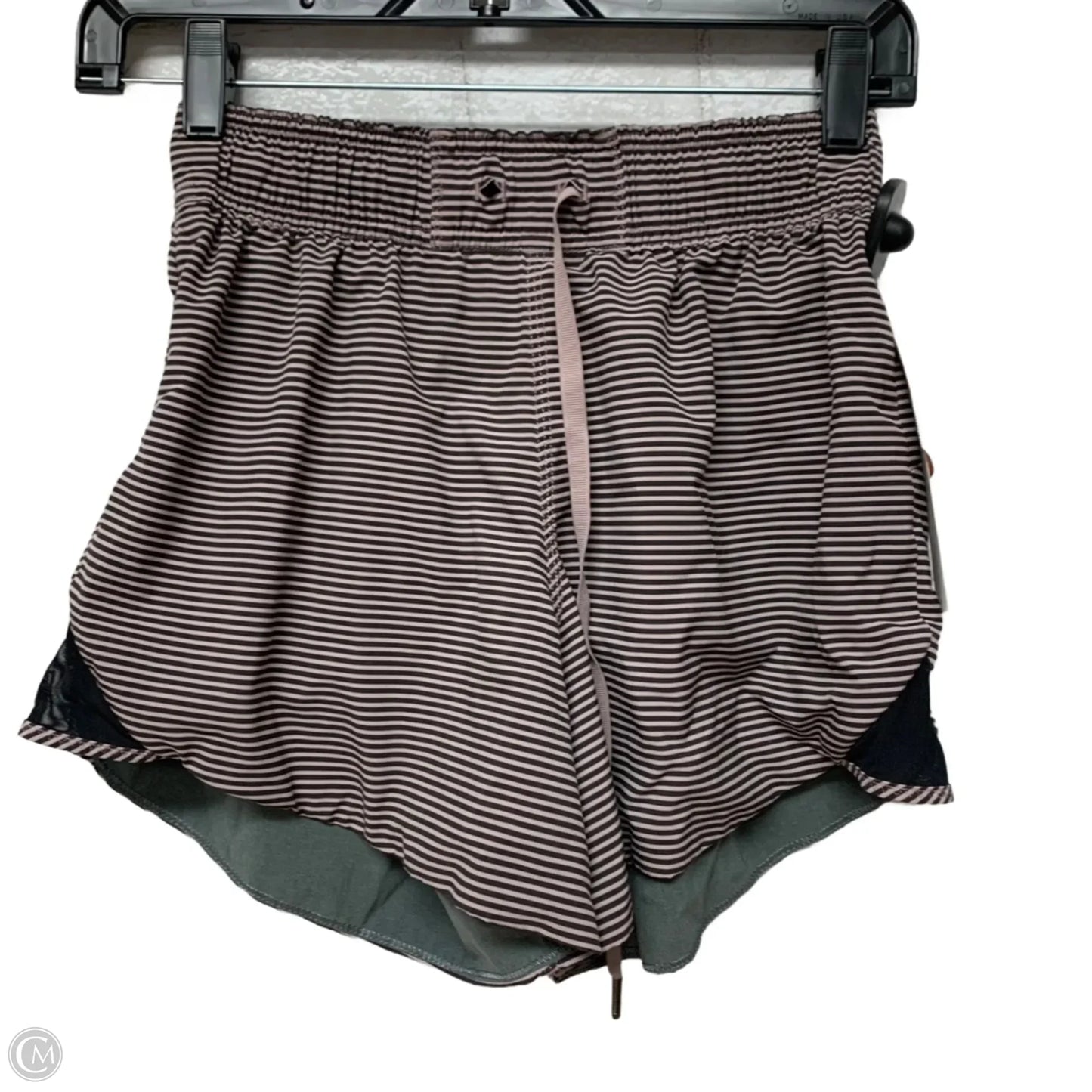 Athletic Shorts By Lululemon In Grey & Pink, Size: S