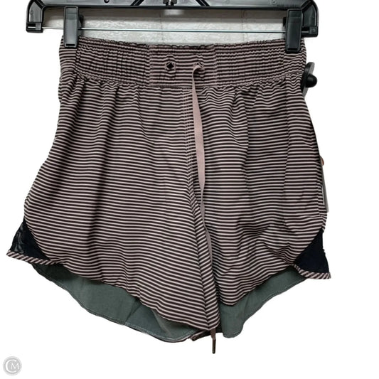 Athletic Shorts By Lululemon In Grey & Pink, Size: S