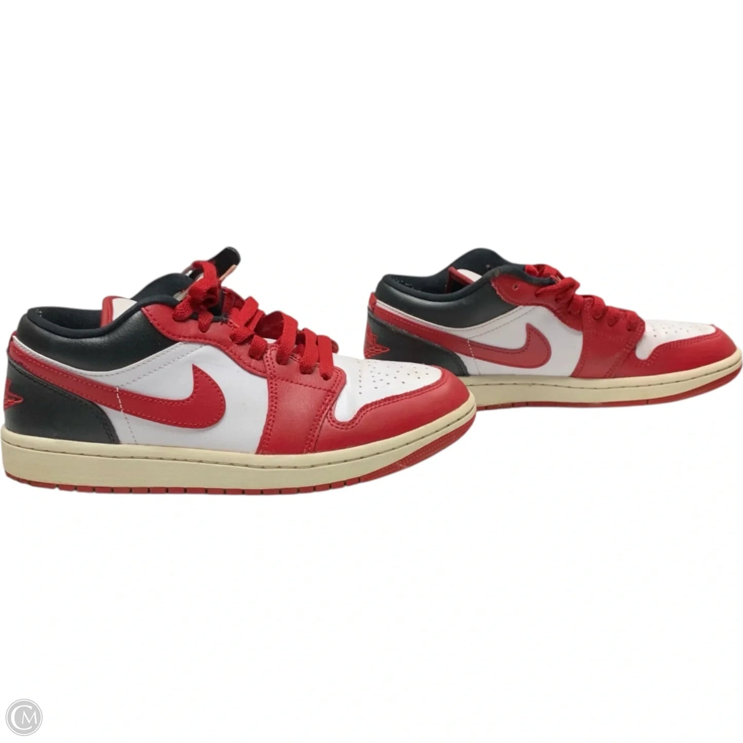 Shoes Luxury Designer By Jordan In Red & White, Size: 8