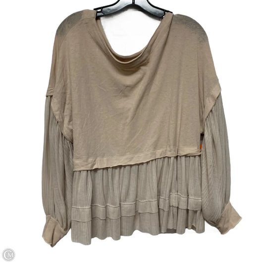 Top Long Sleeve By We The Free In Beige, Size: Xs