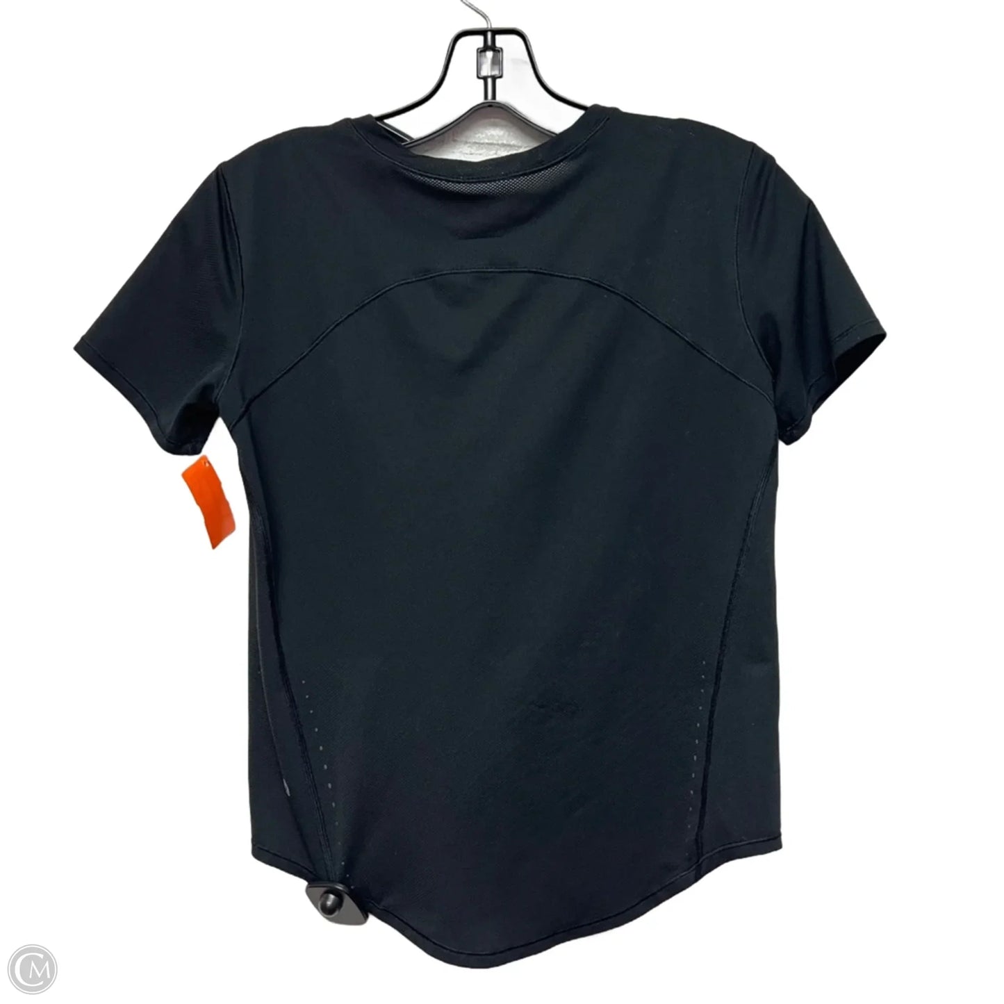 Athletic Top Short Sleeve By Lululemon In Black, Size: S