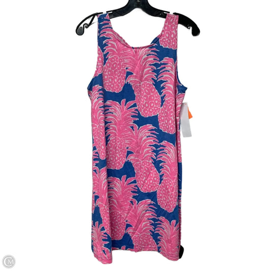 Dress Designer By Lilly Pulitzer In Blue & Pink, Size: L