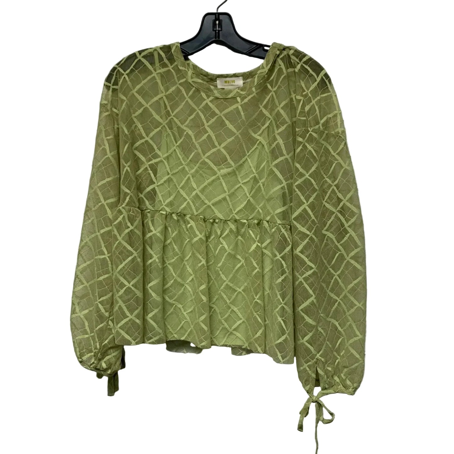 Top Long Sleeve By Maeve In Green, Size: S