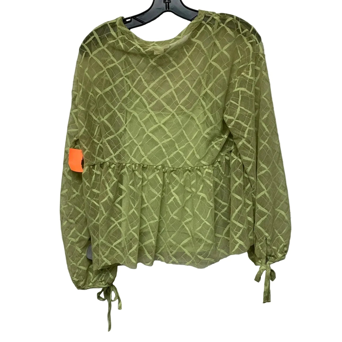 Top Long Sleeve By Maeve In Green, Size: S