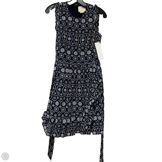 Dress Designer By Kate Spade In Blue & White, Size: S