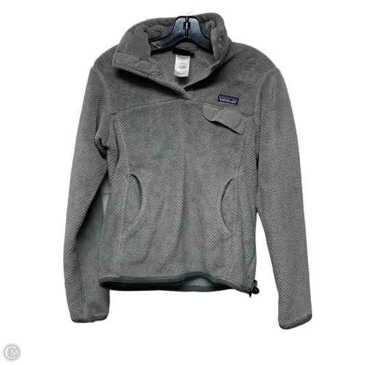 Sweatshirt Collar By Patagonia In Grey, Size: S
