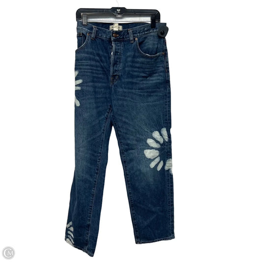 Jeans Straight By Madewell In Blue Denim, Size: 10