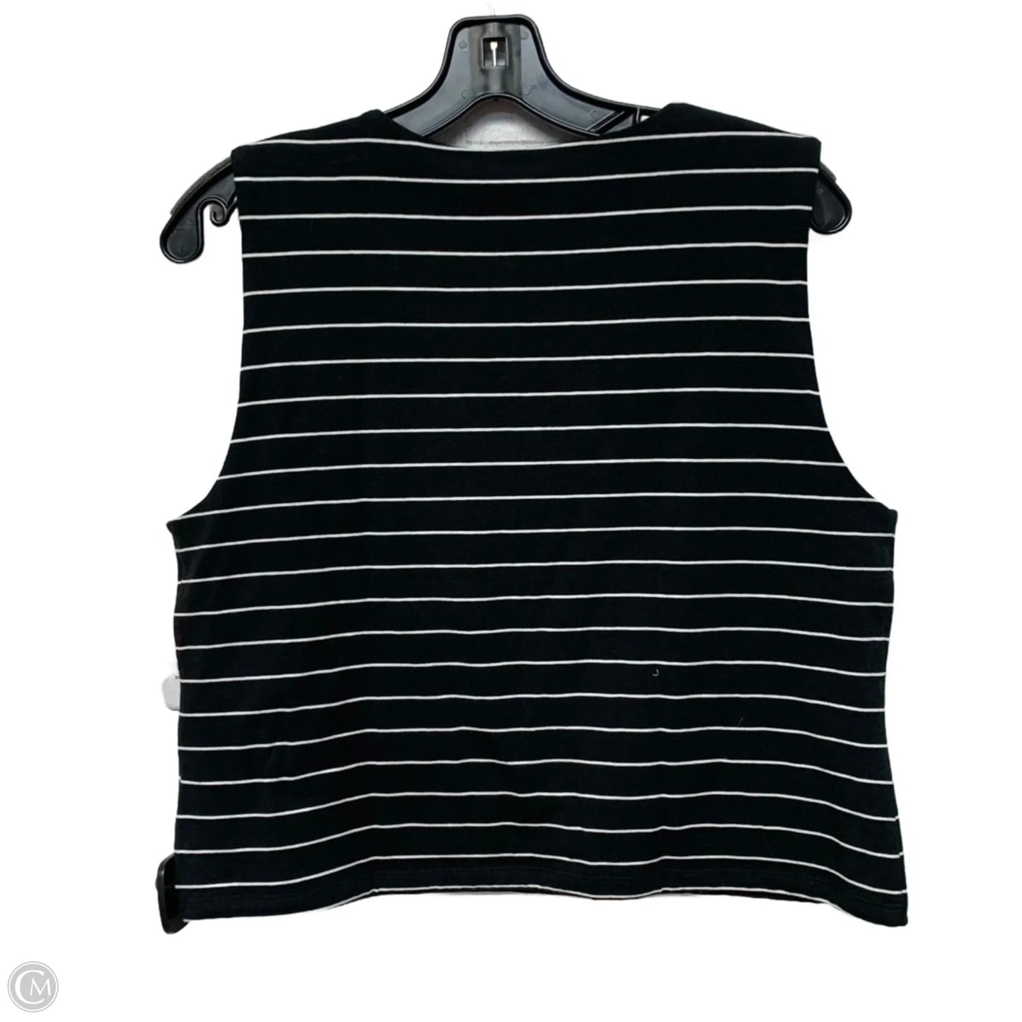 Top Sleeveless By Gap In Striped Pattern, Size: Xl