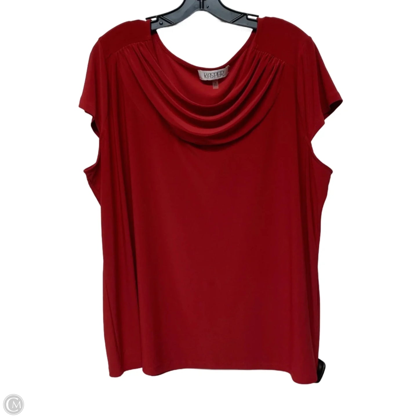 Top Sleeveless By Kasper In Red, Size: 3x