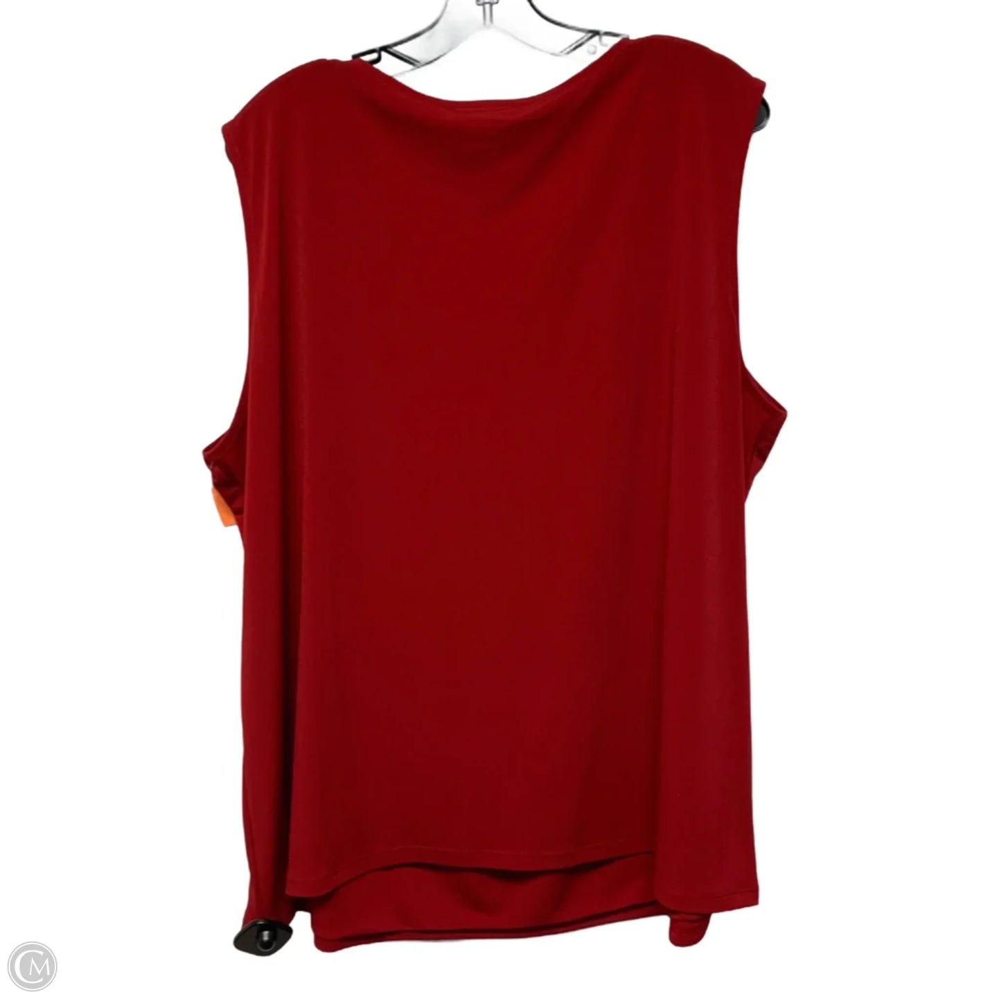 Top Sleeveless By Kasper In Red, Size: 3x