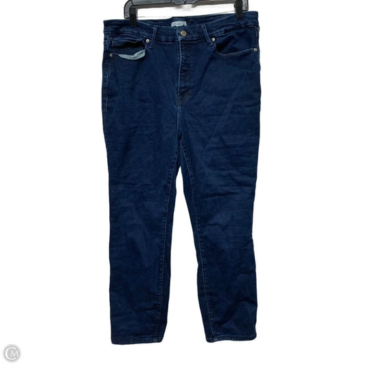 Jeans Skinny By Good American In Blue Denim, Size: 14