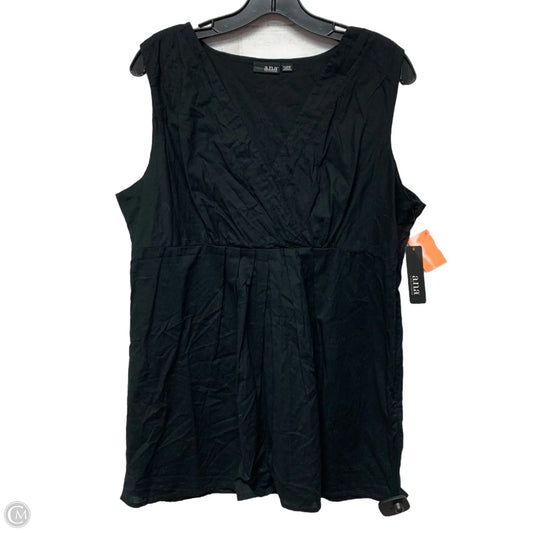 Top Sleeveless By Ana In Black, Size: Xl