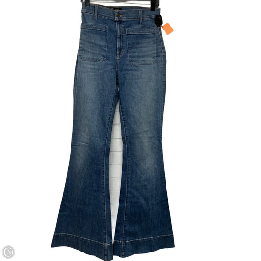Jeans Flared By Veronica Beard In Blue Denim, Size: 12