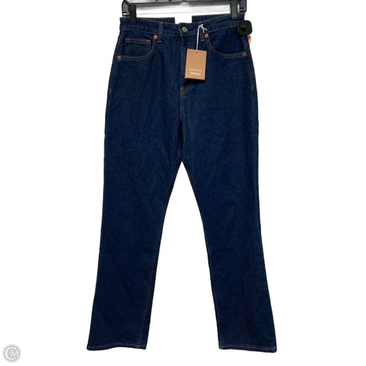 Jeans Straight By Reformation In Blue Denim, Size: 6