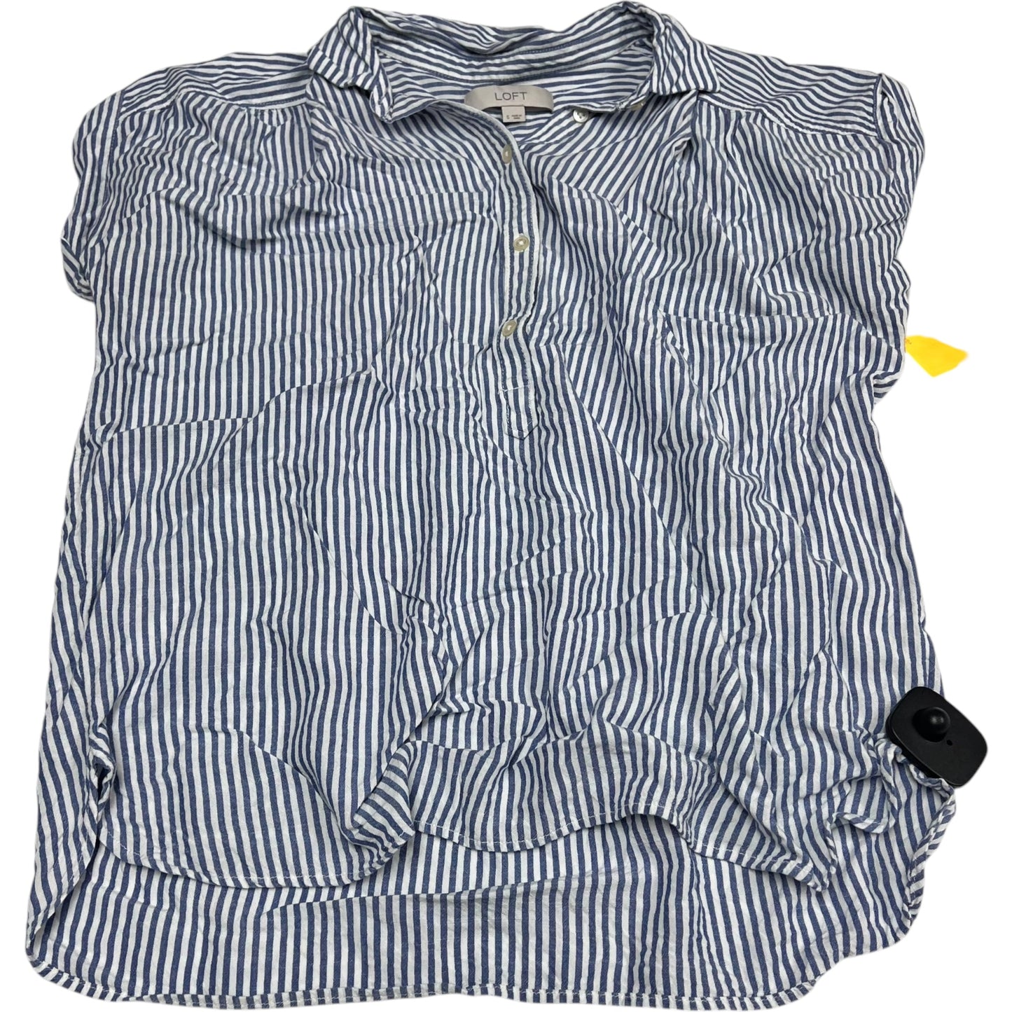 Top Short Sleeve By Loft In Striped Pattern, Size: S