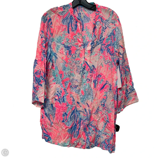 Dress Designer By Lilly Pulitzer In Blue & Pink, Size: M
