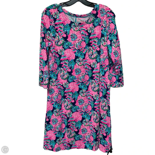 Dress Designer By Lilly Pulitzer In Blue & Pink, Size: M