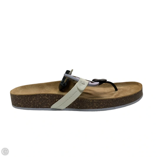 Sandals Designer By Tory Burch In Brown & Purple, Size: 7.5