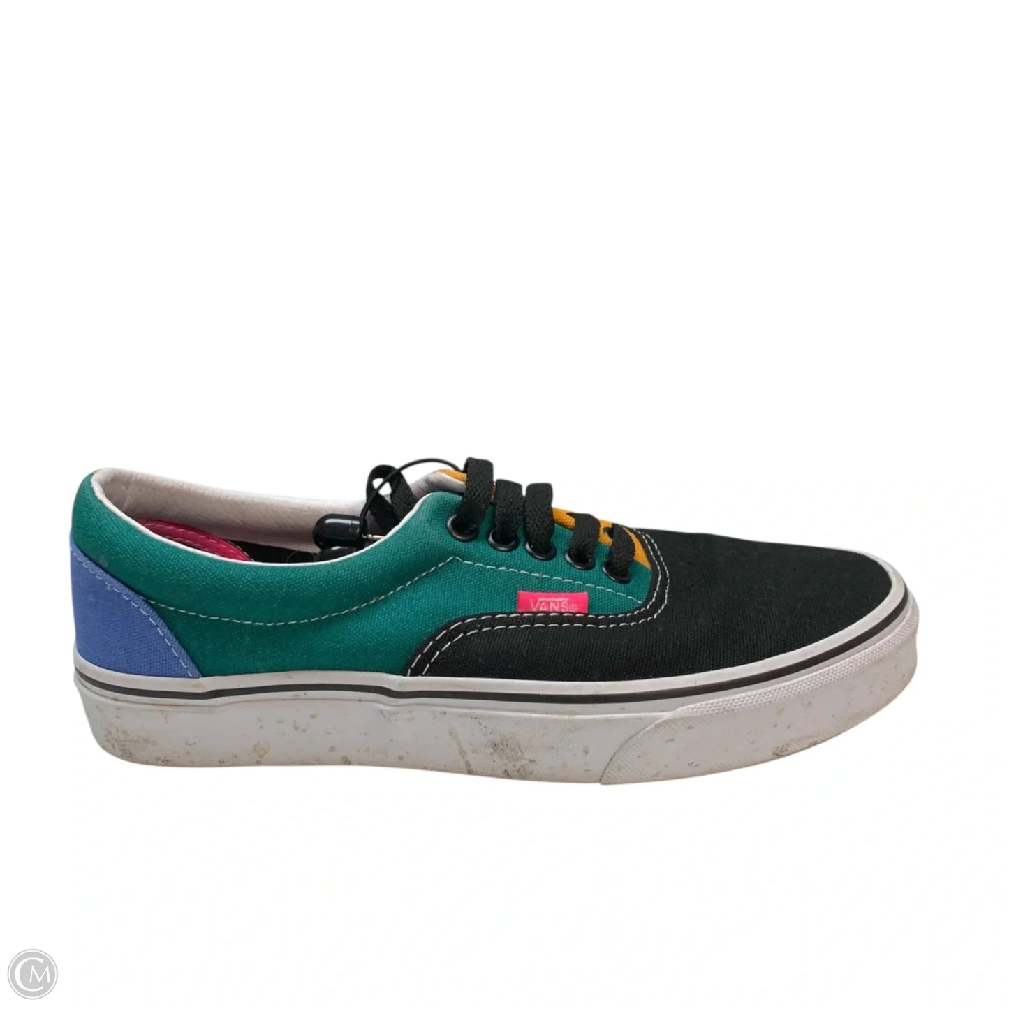 Shoes Sneakers By Vans In Black & Green, Size: 8