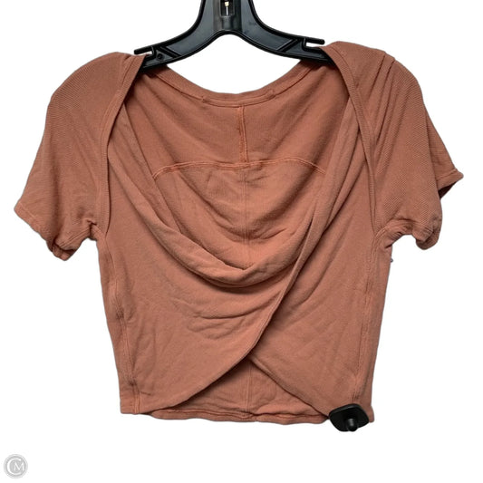 Athletic Top Short Sleeve By Lululemon In Pink, Size: M