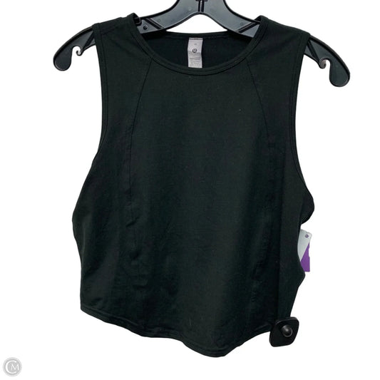 Athletic Tank Top By Lululemon In Black, Size: L