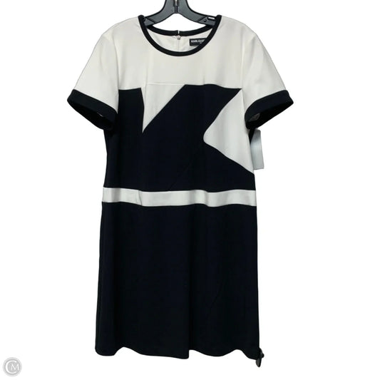Dress Designer By Karl Lagerfeld In Black & White, Size: L