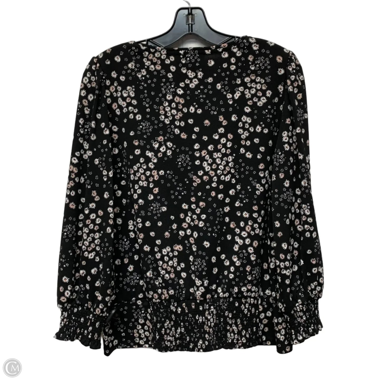 Top Long Sleeve Designer By Karl Lagerfeld In Black, Size: M