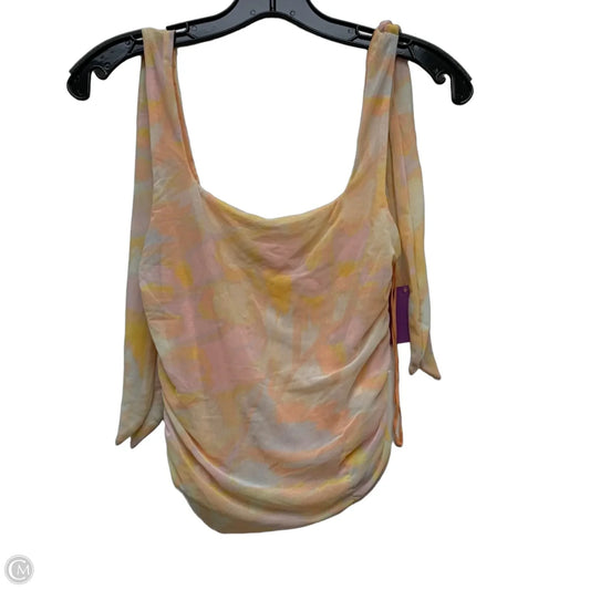 Top Sleeveless By Free People In Orange & Pink, Size: M
