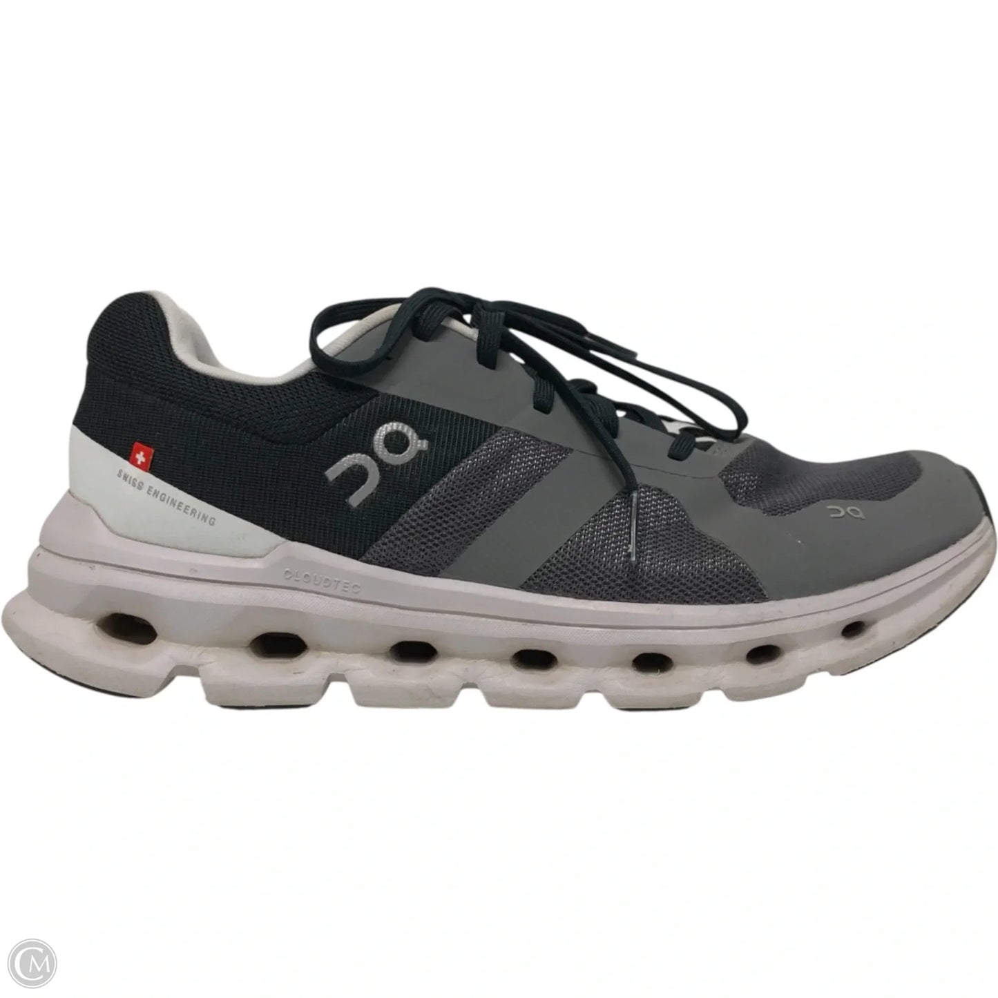 Shoes Athletic By On Cloud In Black & Grey, Size: 9.5