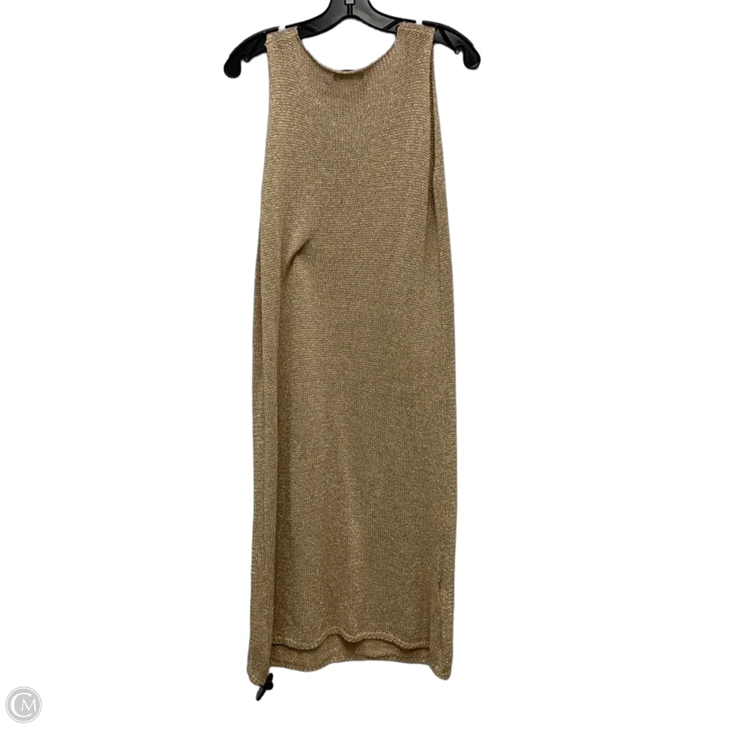 Dress Casual Midi By Yunika In Gold, Size: M