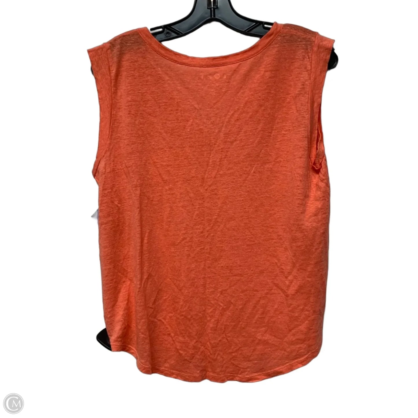 Top Sleeveless By Loft In Orange, Size: M