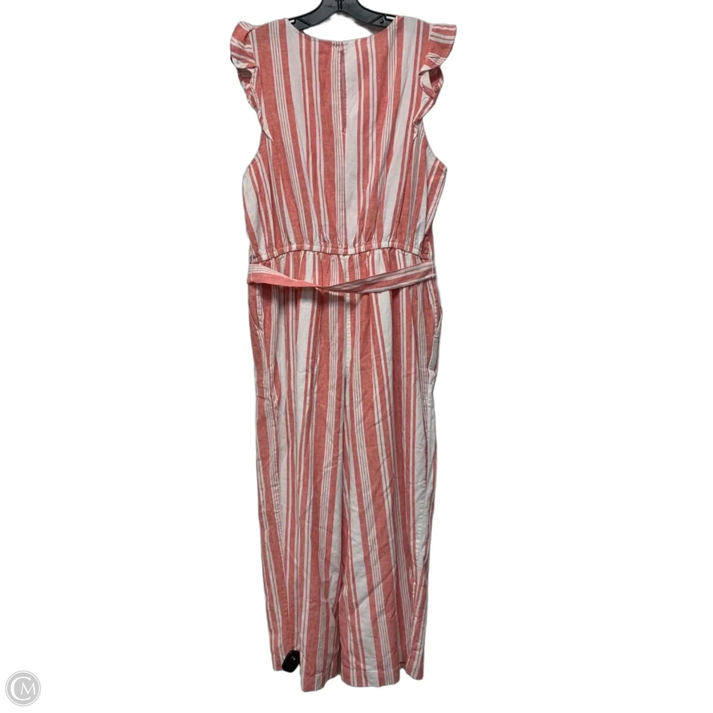 Jumpsuit By Old Navy In Pink & White, Size: L
