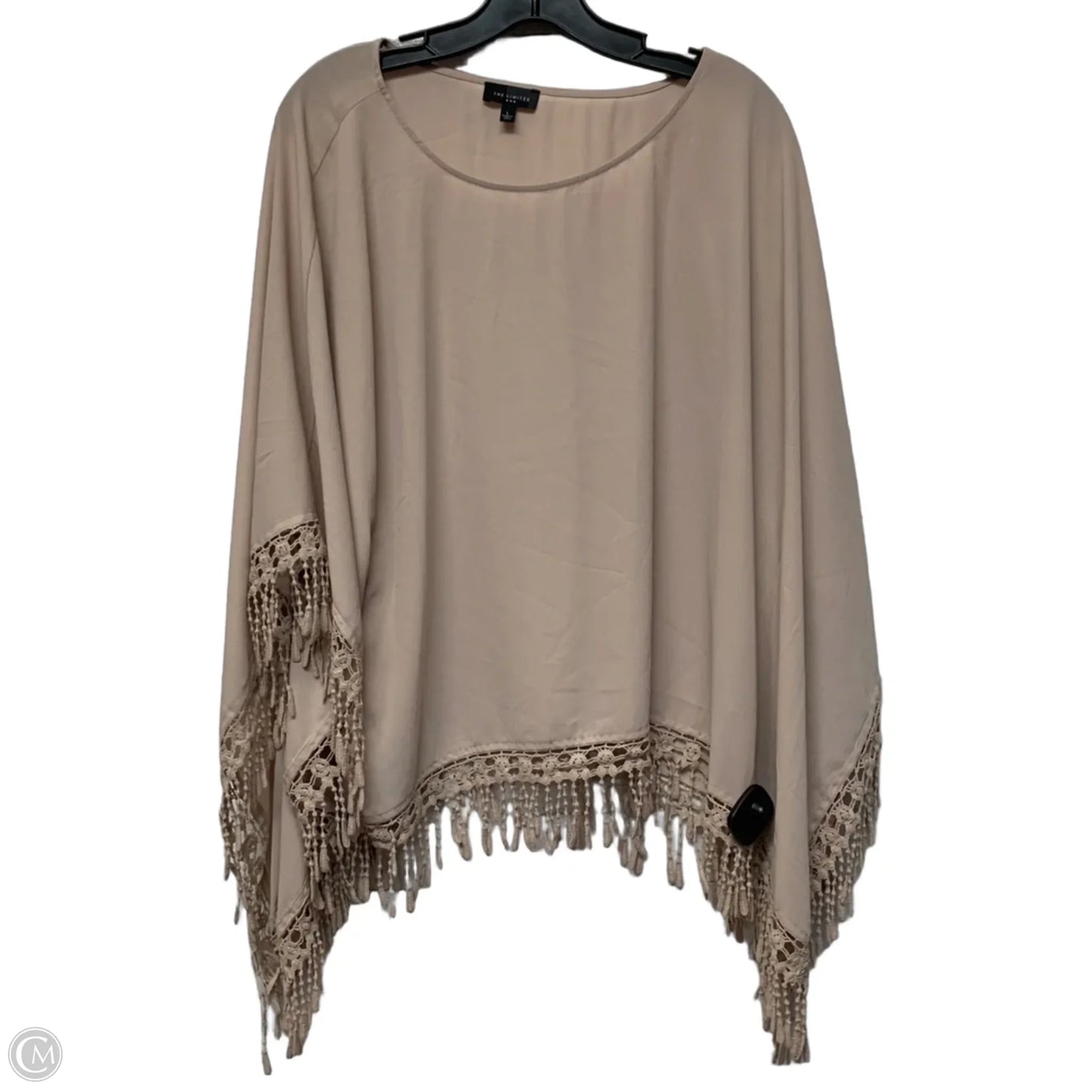 Top Short Sleeve By Limited In Beige, Size: L