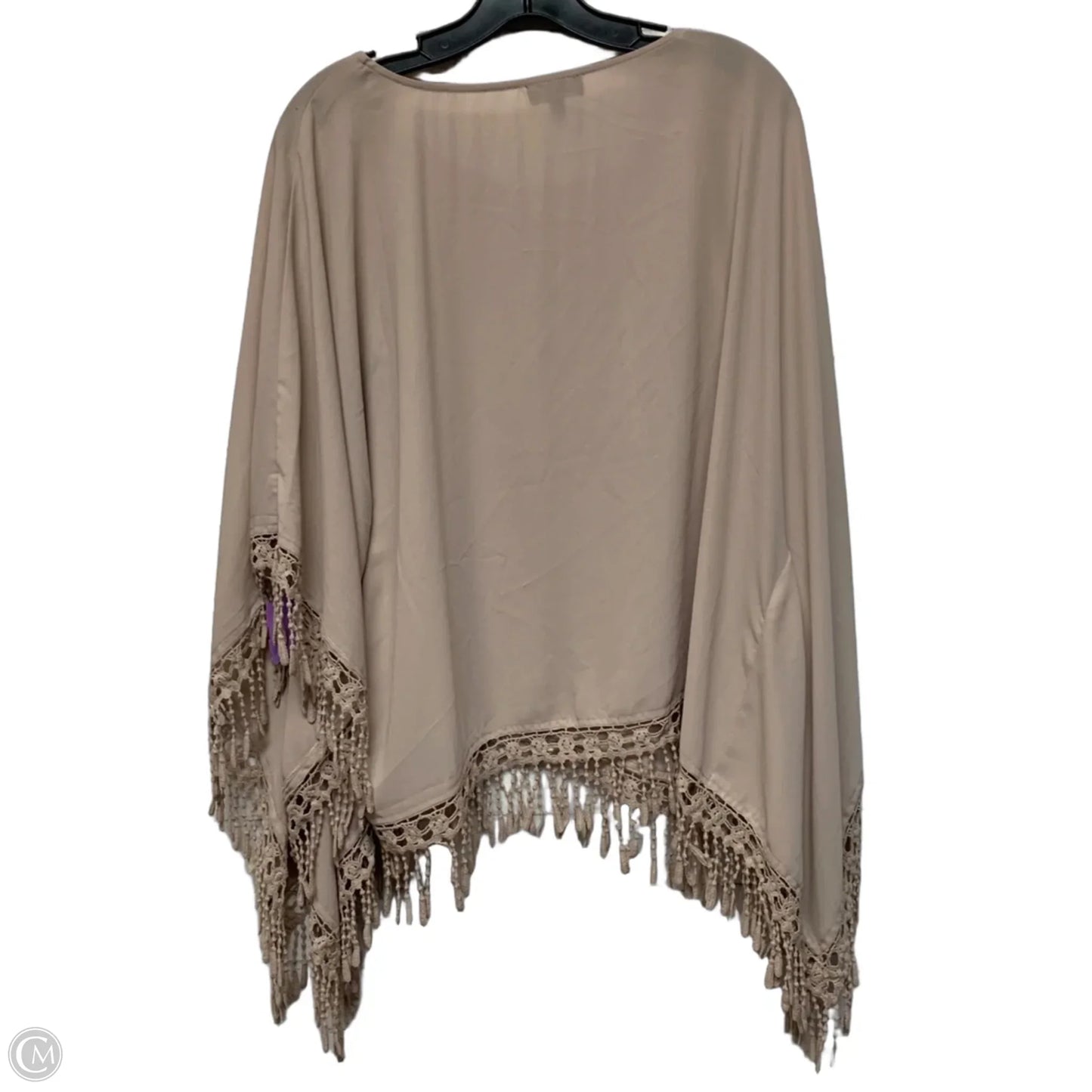 Top Short Sleeve By Limited In Beige, Size: L