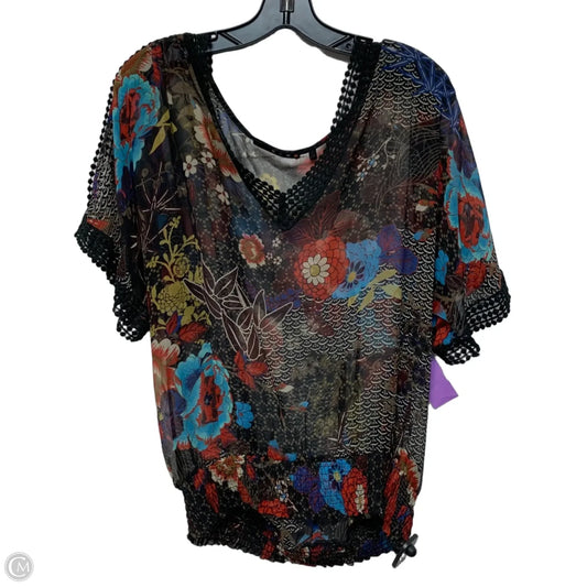 Top Short Sleeve By Clothes Mentor In Multi-colored, Size: M