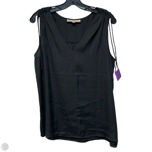 Top Sleeveless By Loft In Black, Size: M