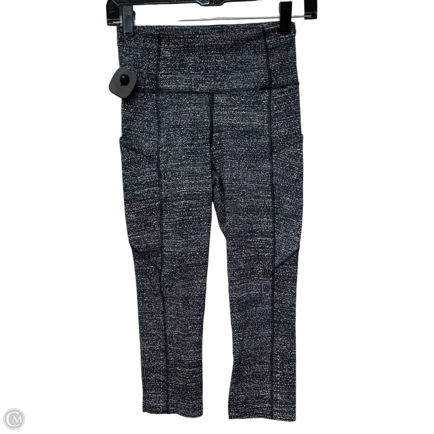 Athletic Leggings Capris By Lululemon In Black & White, Size: S