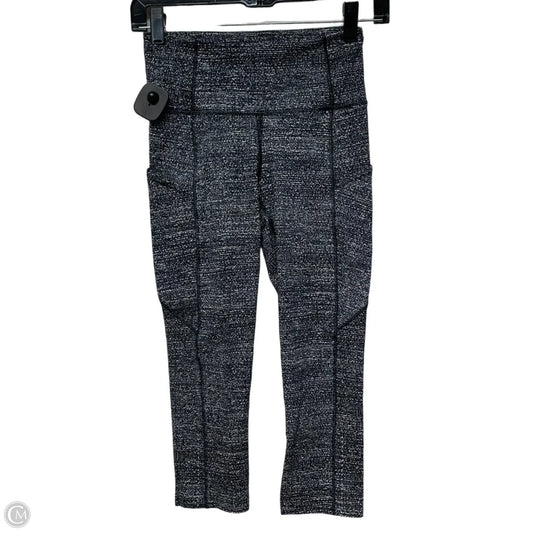 Athletic Leggings Capris By Lululemon In Black & White, Size: S