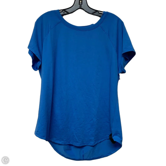 Athletic Top Short Sleeve By All In Motion In Blue, Size: 1x