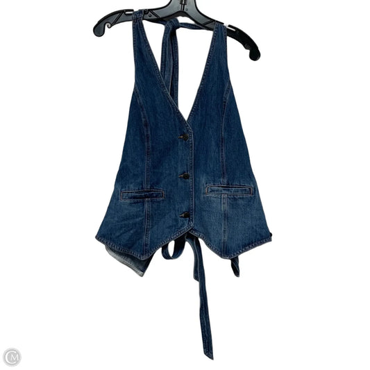 Top Sleeveless By Wild Fable In Blue Denim, Size: M