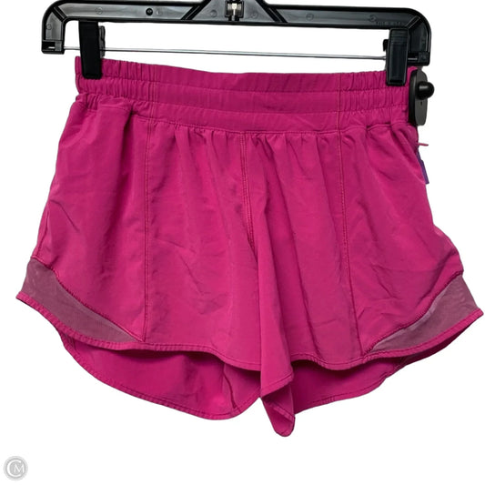 Athletic Shorts By Lululemon In Pink, Size: S