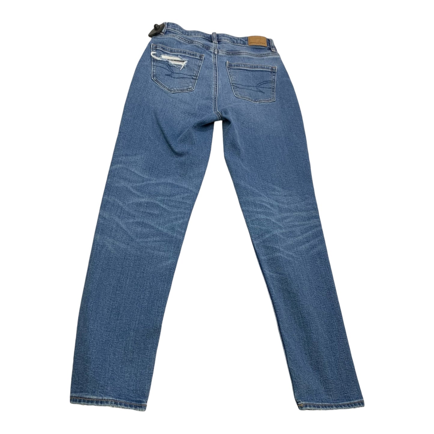 Jeans Straight By American Eagle In Blue Denim, Size: 0