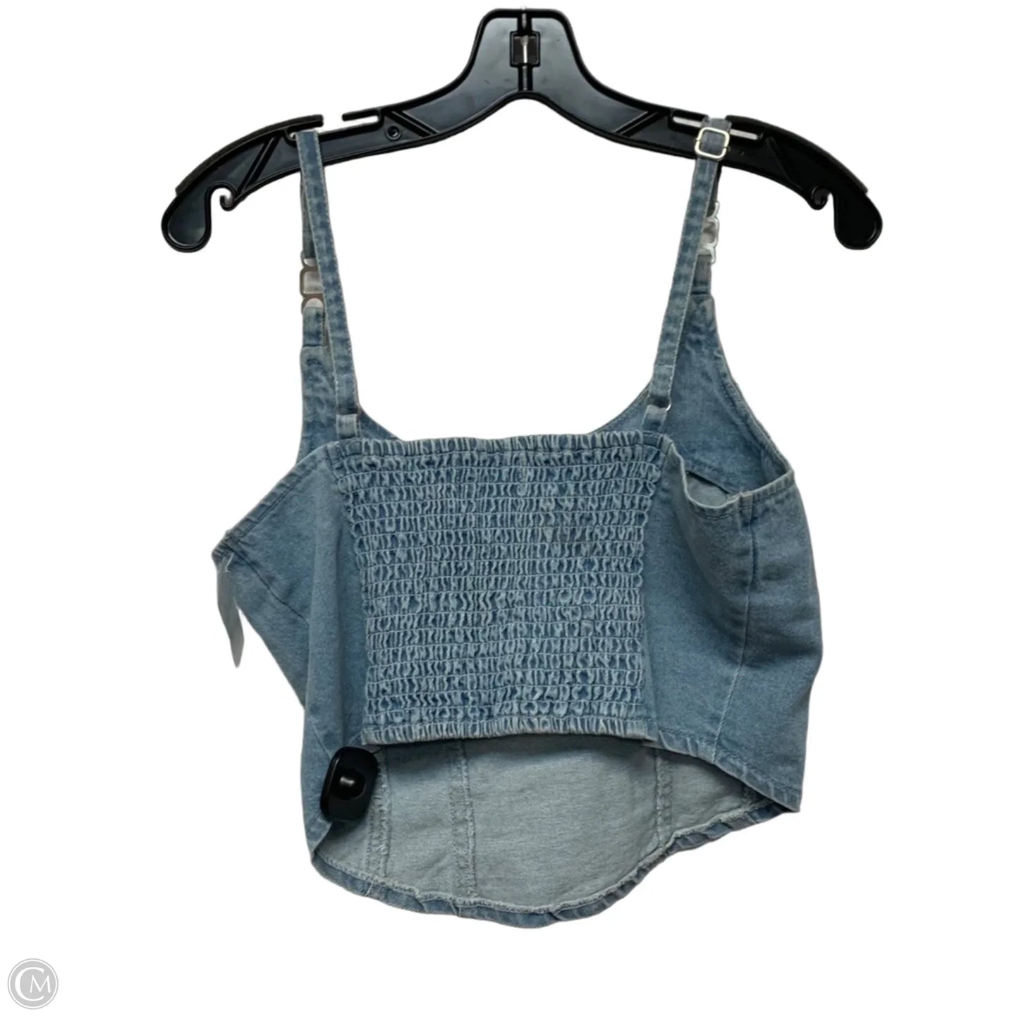 Top Sleeveless By Lone Star In Blue Denim, Size: M